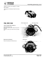 Предварительный просмотр 203 страницы Honda ATC 200ES1984 Shop Manual