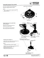 Предварительный просмотр 204 страницы Honda ATC 200ES1984 Shop Manual