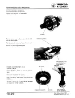 Предварительный просмотр 206 страницы Honda ATC 200ES1984 Shop Manual