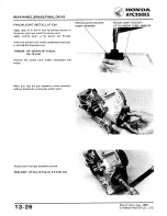 Предварительный просмотр 212 страницы Honda ATC 200ES1984 Shop Manual