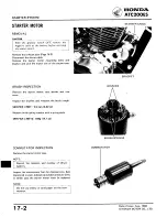 Предварительный просмотр 234 страницы Honda ATC 200ES1984 Shop Manual