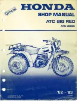 Предварительный просмотр 1 страницы Honda ATC BIG RED 200E Shop Manual