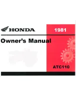 Honda ATC110 1981 Owner'S Manual preview