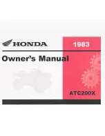 Preview for 1 page of Honda ATC200X 1983 Owner'S Manual