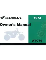 Preview for 1 page of Honda ATC70 1973 Owner'S Manual