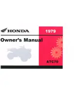 Preview for 1 page of Honda ATC70 1979 Owner'S Manual