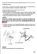 Предварительный просмотр 23 страницы Honda BF2A Owner'S Manual