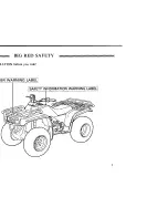 Preview for 6 page of Honda BIG RED 300 4x4 Owner'S Manual