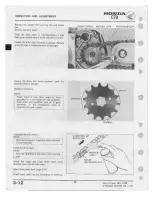 Предварительный просмотр 34 страницы Honda C70 1980 Shop Manual