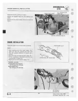 Предварительный просмотр 56 страницы Honda C70 1980 Shop Manual