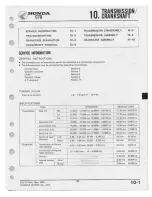 Предварительный просмотр 95 страницы Honda C70 1980 Shop Manual