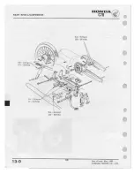 Предварительный просмотр 130 страницы Honda C70 1980 Shop Manual