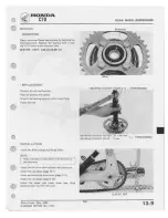 Предварительный просмотр 139 страницы Honda C70 1980 Shop Manual