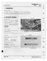 Предварительный просмотр 190 страницы Honda C70 1980 Shop Manual