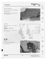 Предварительный просмотр 200 страницы Honda C70 1980 Shop Manual