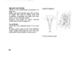 Предварительный просмотр 70 страницы Honda CA125 Rebel Owner'S Manual