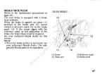 Предварительный просмотр 71 страницы Honda CA125 Rebel Owner'S Manual