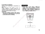 Предварительный просмотр 79 страницы Honda CA125 Rebel Owner'S Manual