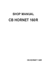 Предварительный просмотр 1 страницы Honda CB HORNET 160R 2015 Shop Manual