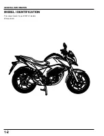 Предварительный просмотр 6 страницы Honda CB HORNET 160R 2015 Shop Manual