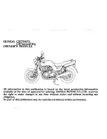 Предварительный просмотр 5 страницы Honda CB SevenFifty Owner'S Manual