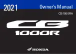 Предварительный просмотр 1 страницы Honda CB1000RA 2021 Owner'S Manual