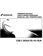 Honda CB1300 Owner'S Manual предпросмотр