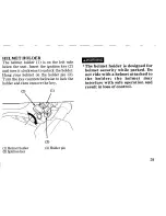 Предварительный просмотр 37 страницы Honda CB250 Nighthawk Owner'S Manual