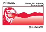 Предварительный просмотр 1 страницы Honda CB250 TWISTER Owner'S Manual