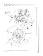 Предварительный просмотр 98 страницы Honda CB250N Shop Manual
