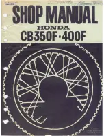 Honda CB350F-CB400F Service Manual предпросмотр