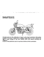 Предварительный просмотр 5 страницы Honda CB400 A Owner'S Manual