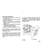 Предварительный просмотр 127 страницы Honda CB400 A Owner'S Manual