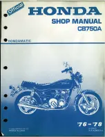 Honda cb750a Shop Manual preview