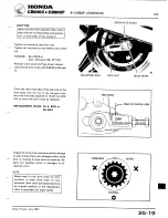 Предварительный просмотр 19 страницы Honda CB900C User Manual