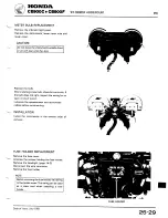 Предварительный просмотр 29 страницы Honda CB900C User Manual