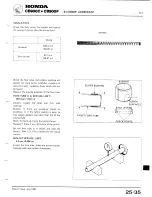 Предварительный просмотр 35 страницы Honda CB900C User Manual