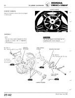 Предварительный просмотр 42 страницы Honda CB900C User Manual