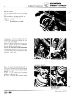 Предварительный просмотр 46 страницы Honda CB900C User Manual