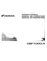 Предварительный просмотр 1 страницы Honda CBF 10000 Owner'S Manual