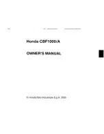 Предварительный просмотр 7 страницы Honda CBF 10000 Owner'S Manual