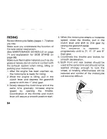 Предварительный просмотр 80 страницы Honda CBF 10000 Owner'S Manual