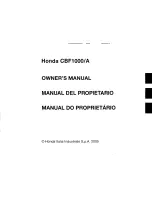 Предварительный просмотр 1 страницы Honda CBF1000 A Owner'S Manual