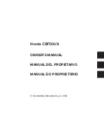 Preview for 3 page of Honda CBF500/A Owner'S Manual