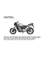 Preview for 7 page of Honda CBF500/A Owner'S Manual