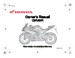 Preview for 1 page of Honda CBR150R Owner'S Manual