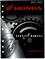 Предварительный просмотр 1 страницы Honda CBR600F4I 2001 Service Manual