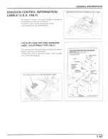 Предварительный просмотр 44 страницы Honda CBR600F4I 2001 Service Manual