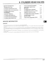 Предварительный просмотр 242 страницы Honda CBR600F4I 2001 Service Manual