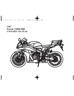 Предварительный просмотр 2 страницы Honda CBR600RR 2007 Owner'S Manual